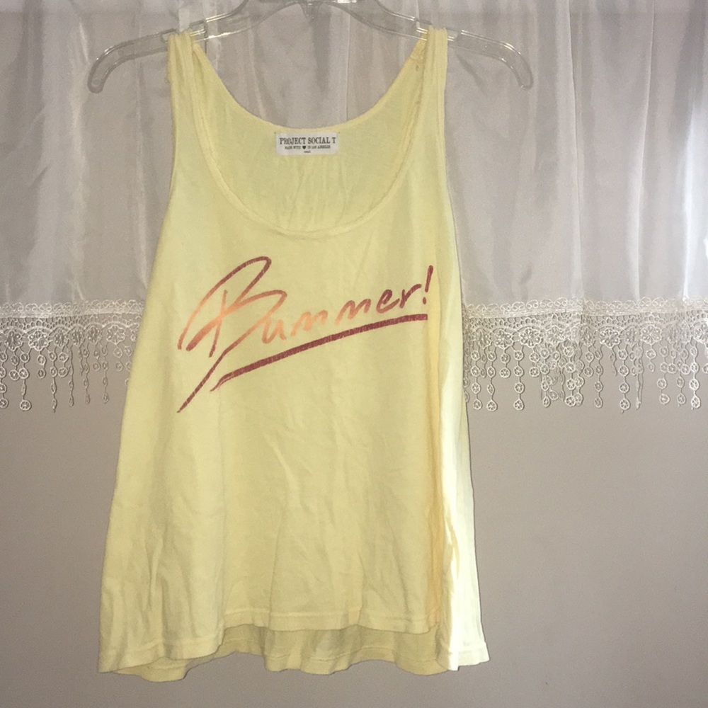 Bummer yellow tank top Urban Outfitters